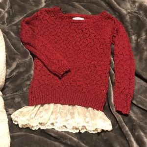 Justice long sleeve lace